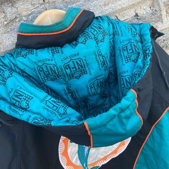VINTAGE 1994 Miami Dolphins NFL Pro Player by Daniel Young Men's Jacket - Size L - Picture 15 of 15